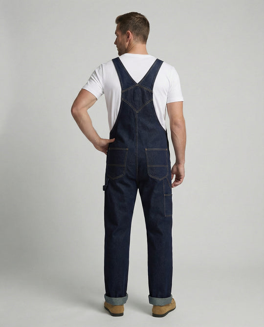 Herren Jeans Latzhose Denim