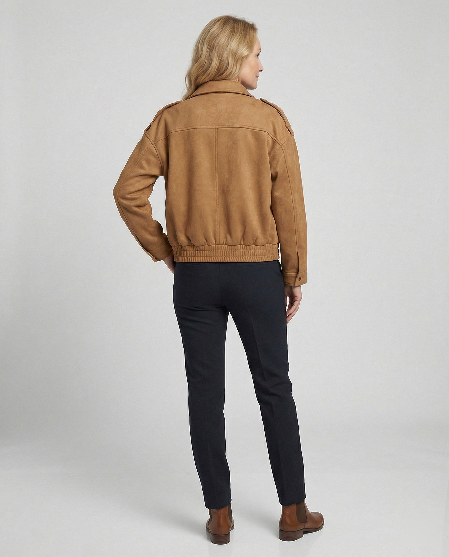 Freizeitkleidung Damen Wildleder Blouson