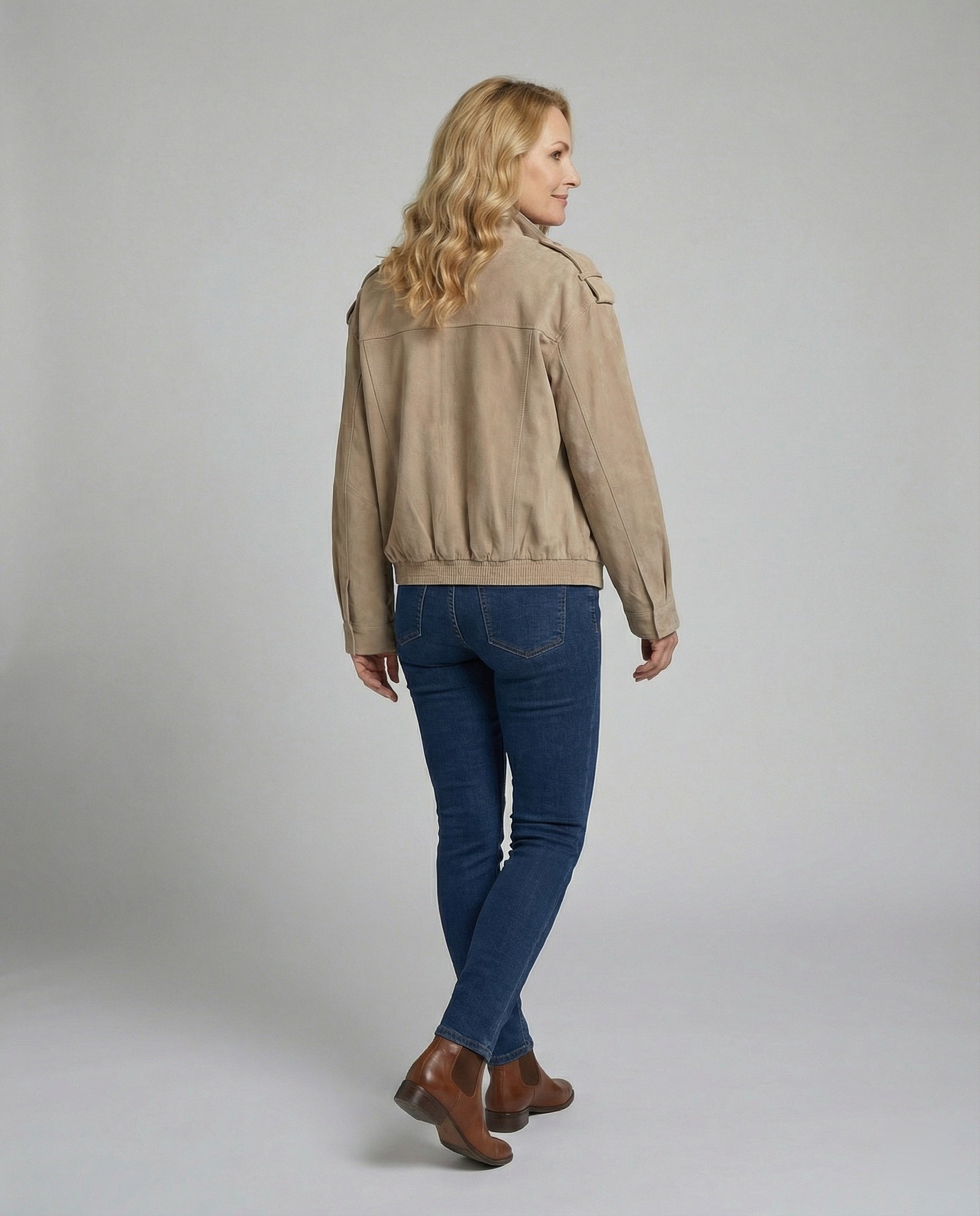 Freizeitkleidung Damen Velours Feldjacke