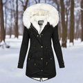 R&B | Faux-Fur-Gefütterte Parka-Jacke - Kapuzenjacke Bis Zur Oberschenkelmitte