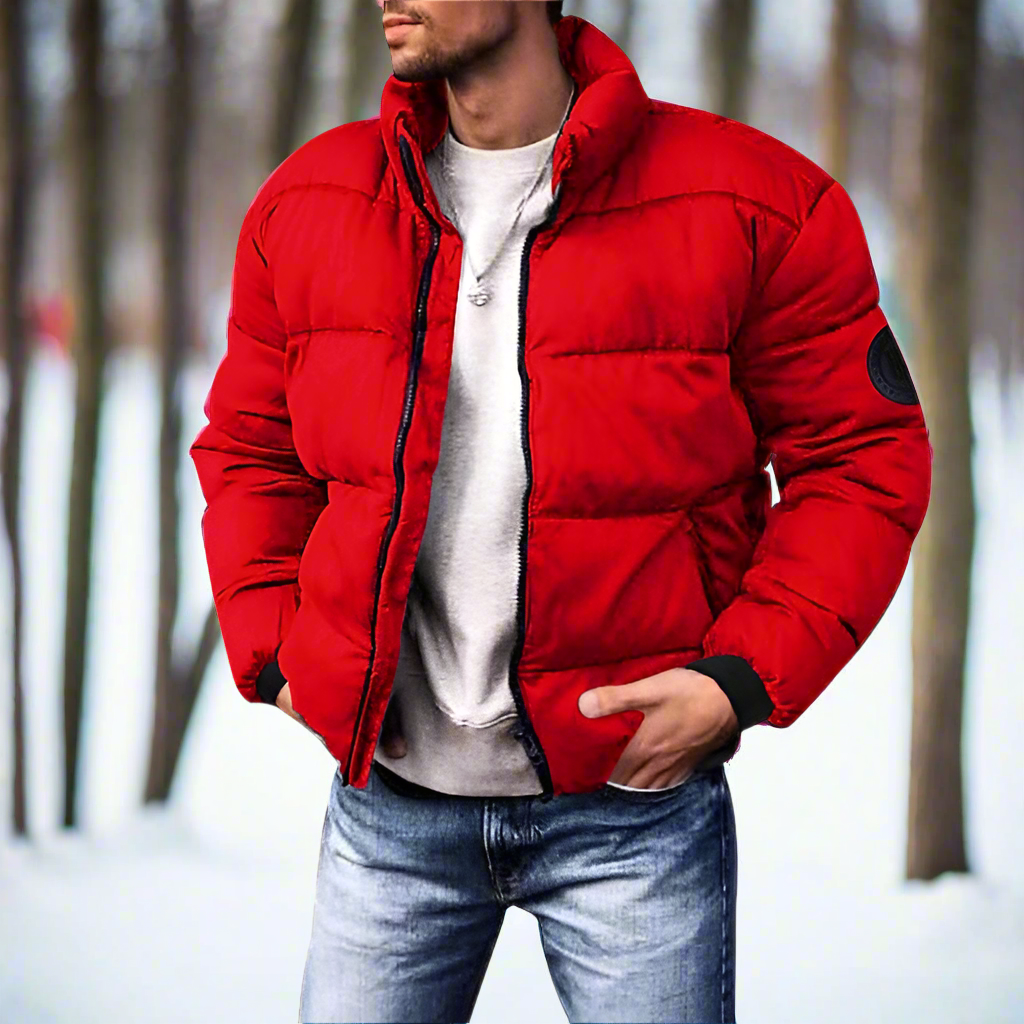 R&B | Daunenjacke Isolierend und Leicht Hoher Kragen Gestepptes Design Winddicht und Warm