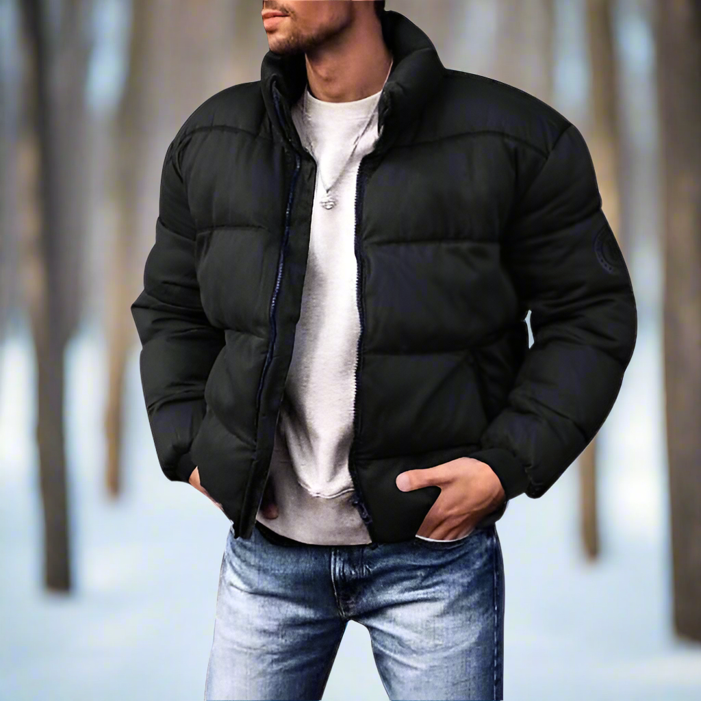 R&B | Daunenjacke Isolierend und Leicht Hoher Kragen Gestepptes Design Winddicht und Warm
