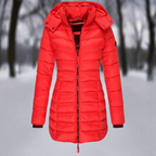 R&B | Kapuzen Daunenjacke Stepp Langjacke