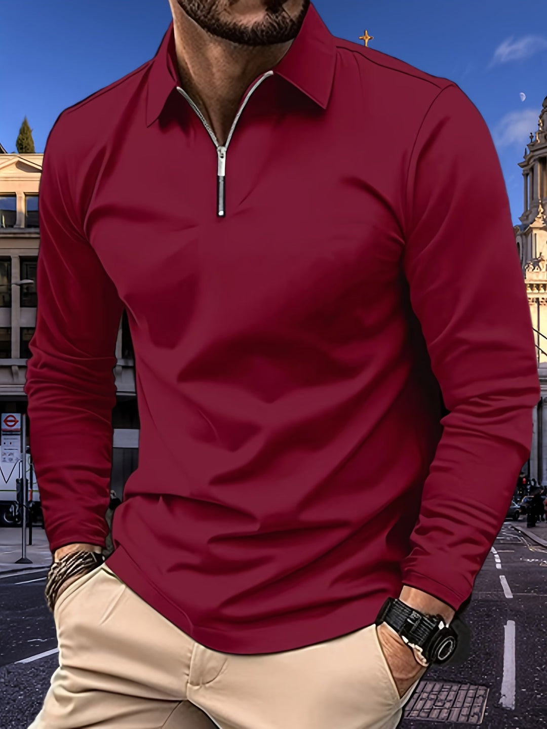 R&B | Basics Herren Langarmshirt