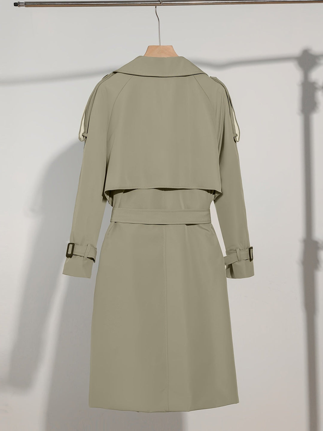 R&B | Mantel mit Gürtel-Design Casual Plus Size für Frauen Perfekt für lässige Tage