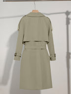 R&B | Mantel mit Gürtel-Design Casual Plus Size für Frauen Perfekt für lässige Tage