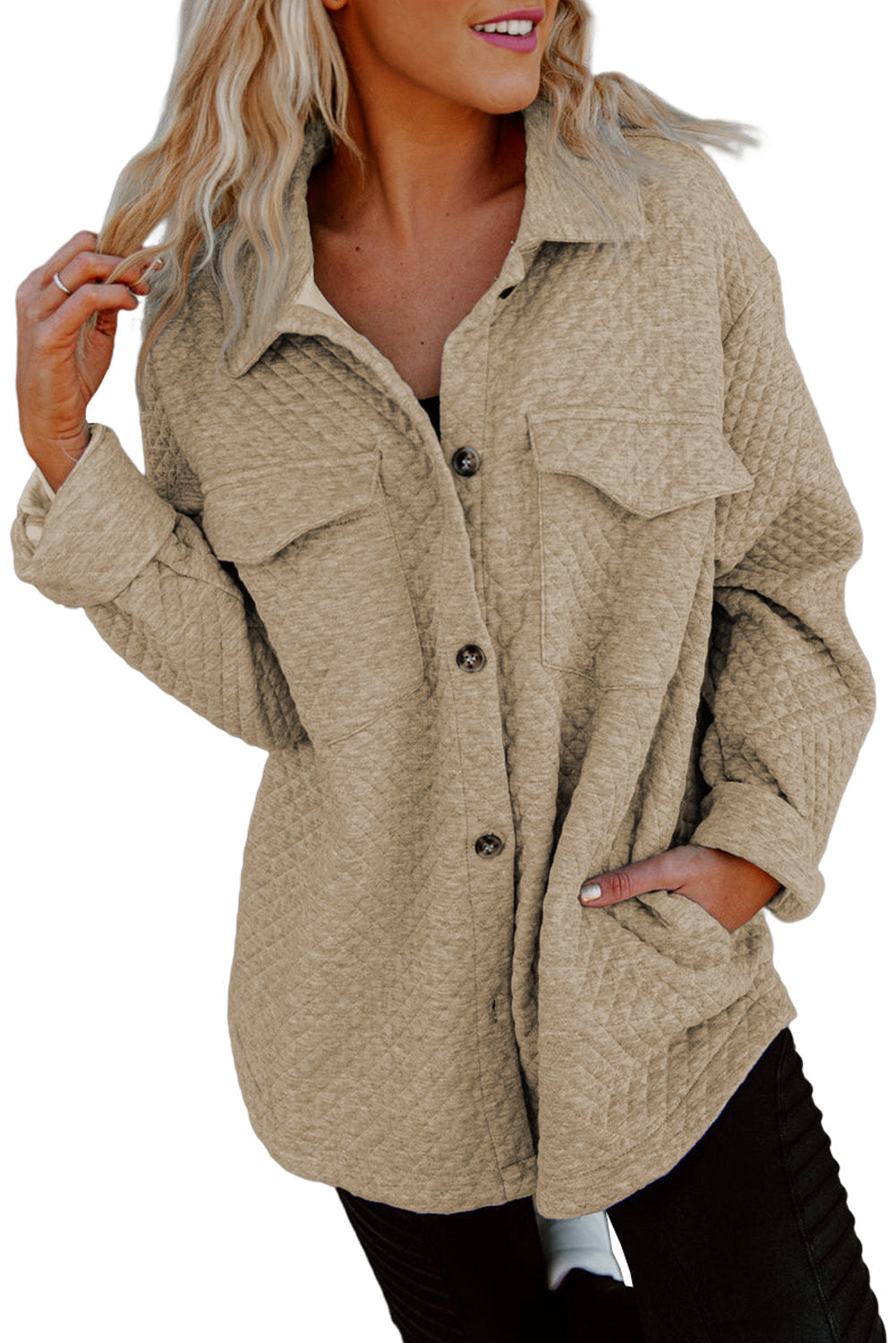 R&B | Leichtgewicht Gesteppte Hemdjacke Polyester Komfort und Stil