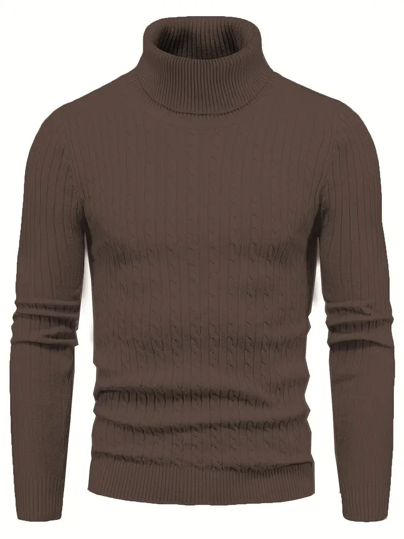 R&B - Strick Herren Rollkragenpullover