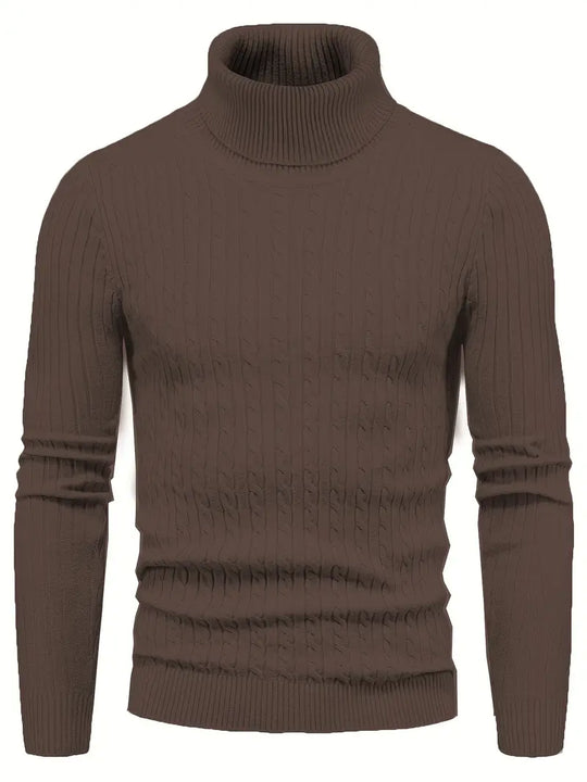 R&B - Strick Herren Rollkragenpullover