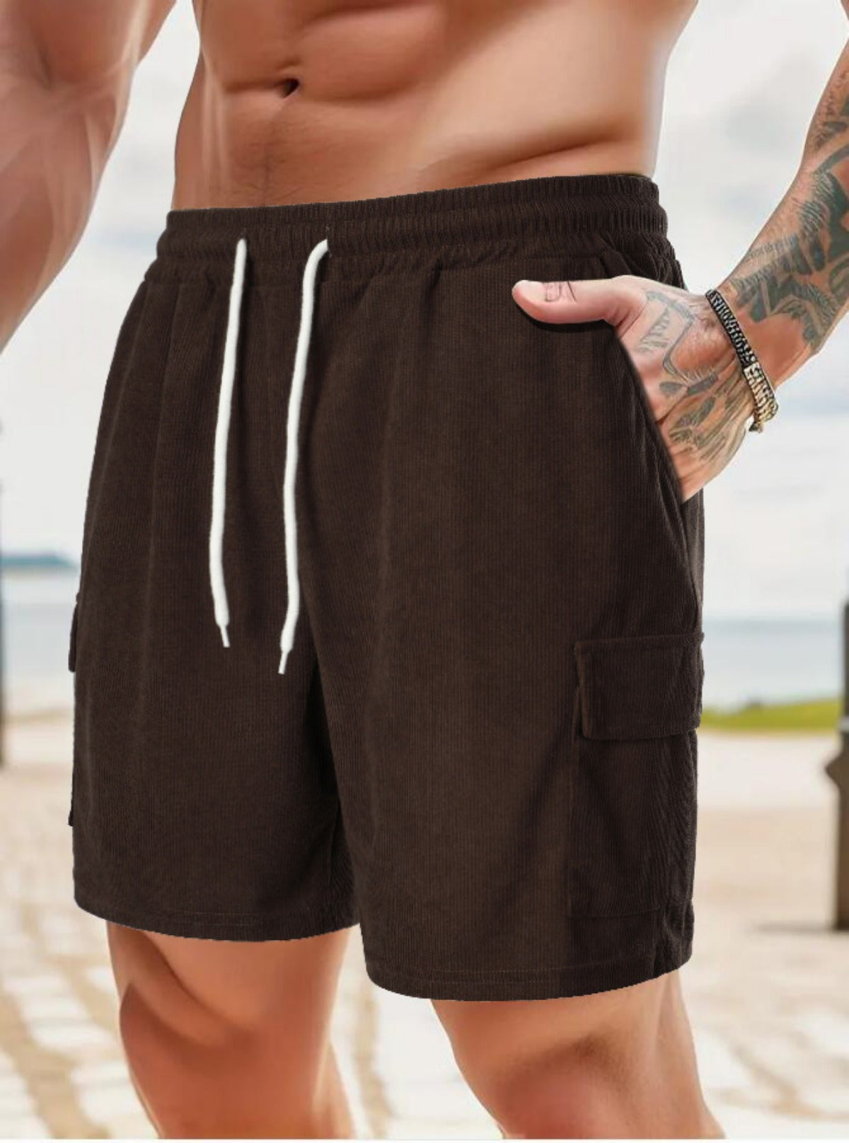R&B | Werkzeugshorts aus Cord
