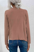 R&B | Offene Frontreißverschluss-Taschen-Cardigan