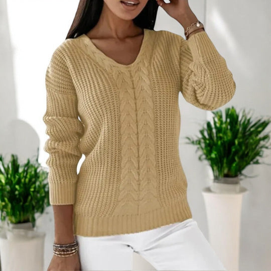 R&B | Gemütlicher Skandinavischer Strickpullover für Den Alltagsstil