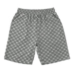 R&B | Schachbrettmuster Kurzarm-Shorts-Set