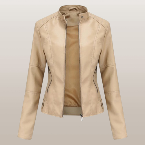Elegante jacke mit Reißverschluss für Damen