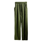 R&B | Dropping Gestreifte Hose mit hoher Taille und weitem Bein
