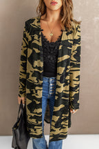 R&B | Bedruckter Offene Front Langarm Cardigan