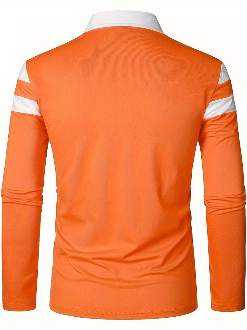 EB – langärmliges poloshirt mit reißverschluss