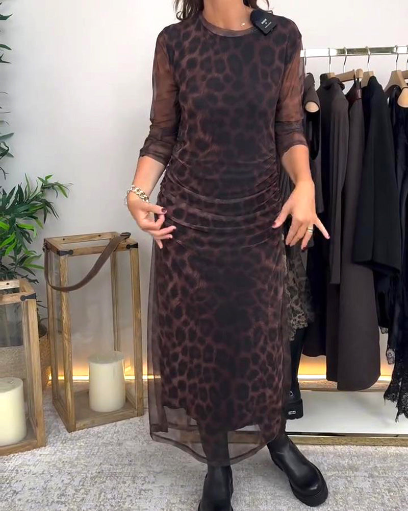 R&B | Kleid mit Leopardenmuster