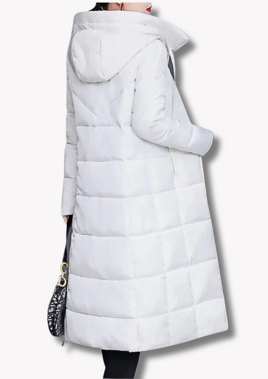 R&B - Lässige Winter Lange Vollreißverschluss Daunenjacke für Damen