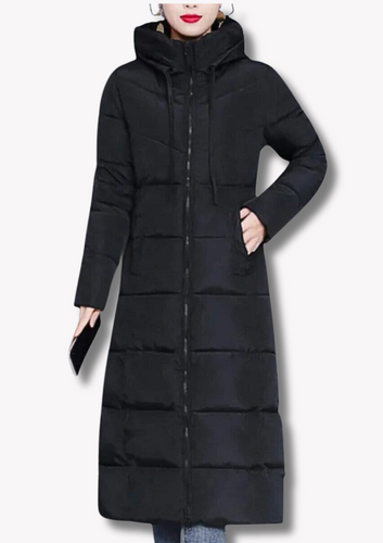 R&B - Lässige Winter Lange Vollreißverschluss Daunenjacke für Damen