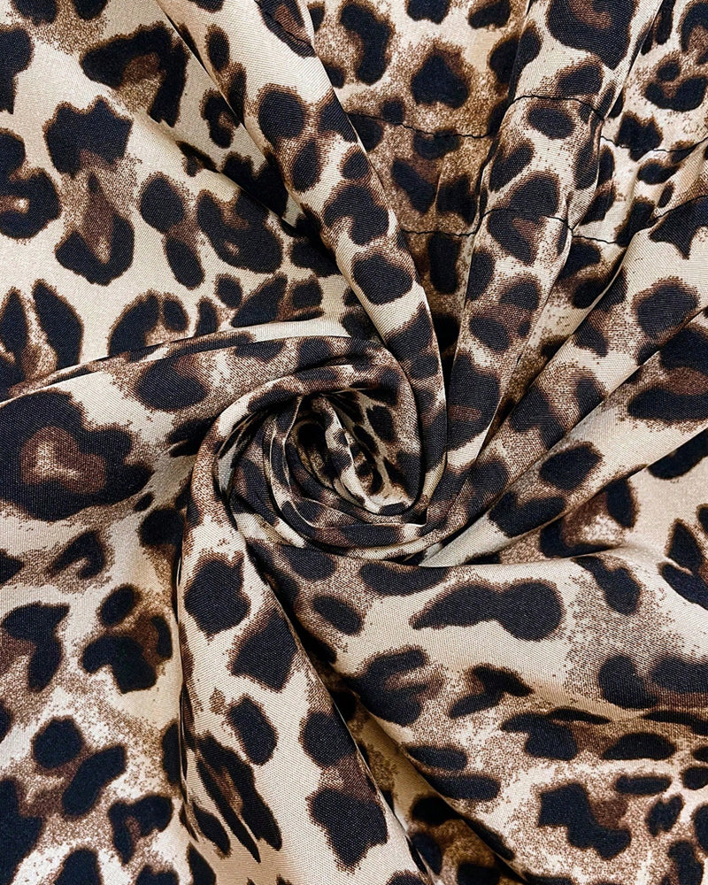 R&B | Kapuzenversehrtem Umkehrbarem Leopardenmuster