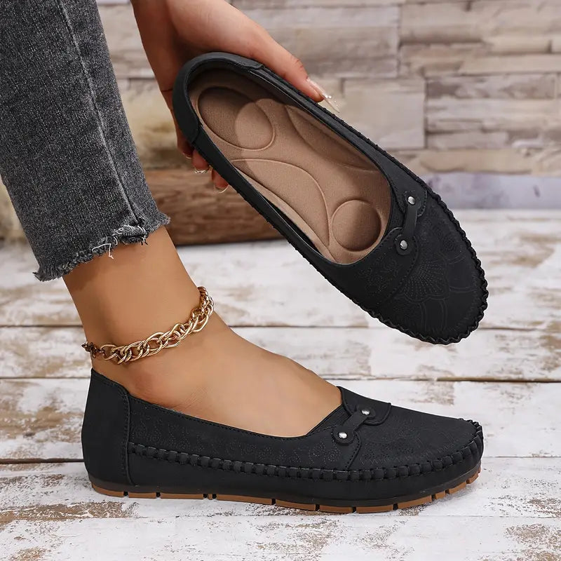Damen-Lederschuhe, rutschfest & weich R&B R&B