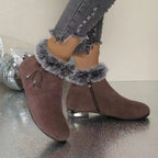 Leder-Stiefeletten mit Mittelabsatz R&B R&B