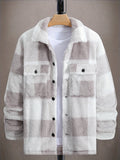 R&B | Karierte Shirtjacke Aus Plüsch Polyester Weich und Warm