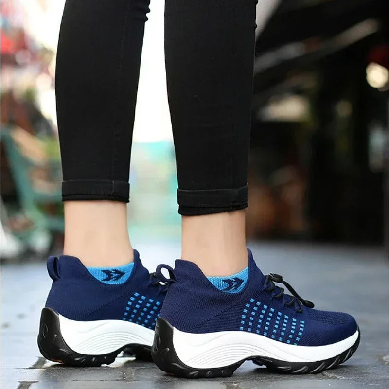 Leichtgewicht gestrickte Leicht athleticschuhe R&B