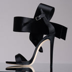 R&B | Sommer Übergröße Schleife Knöchelriemen High Heels Sandalen für Frauen