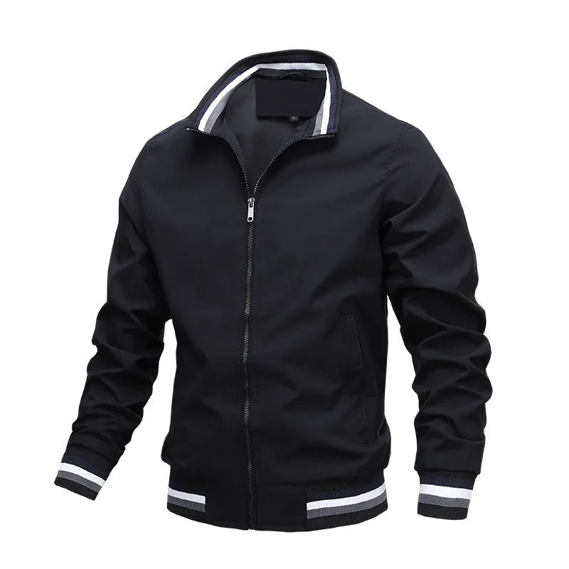 R&B | Sportliche Gestreifte Herren Mitteljahresjacke