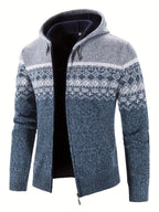 R&B | Gemusterter Hoodie Baumwolle und Polyester Warm und Stilvoll