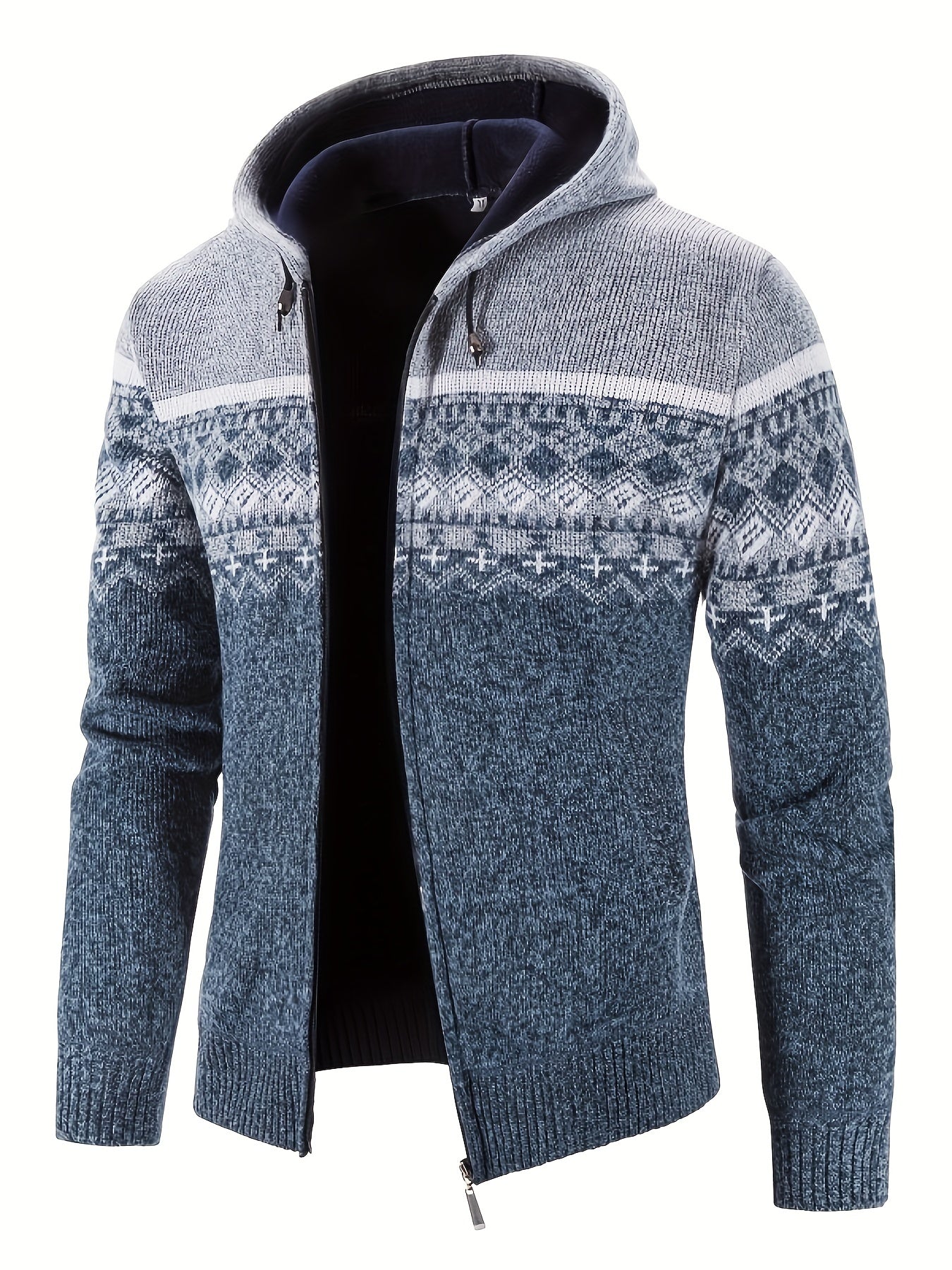 R&B | Gemusterter Hoodie Baumwolle und Polyester Warm und Stilvoll