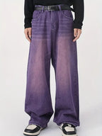 R&B | Weinlese Upcycle Baggy Jeans Mit AusgR&Bleichtem Effekt