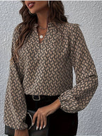 R&B | Stilvolle Bluse mit Grafischem Muster Polyester Elegant und Komfortabel
