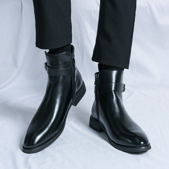 R&B | Klassische Leder Herrenstiefel