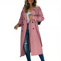 Eleganter zweireihiger Trenchcoat für Damen