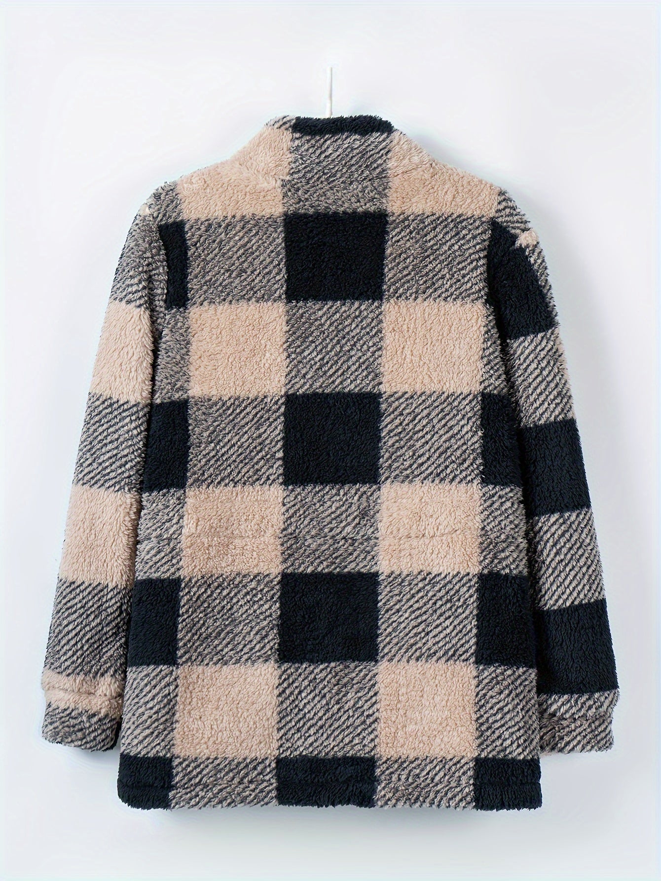 R&B | Karierte Jacke Aus Weichem Material Polyester Bequem und Stilvoll