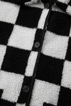 R&B | Gitter Sherpa Jacke Polyester Warm und Trendy Produktbeschreibung: