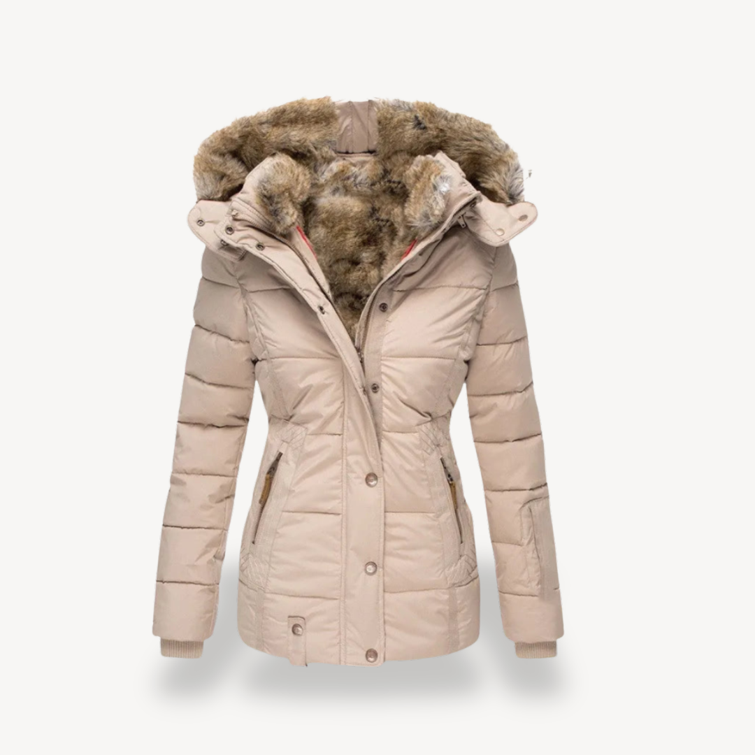 R&B | Damen Kunstfellgefütterte Pufferjacke