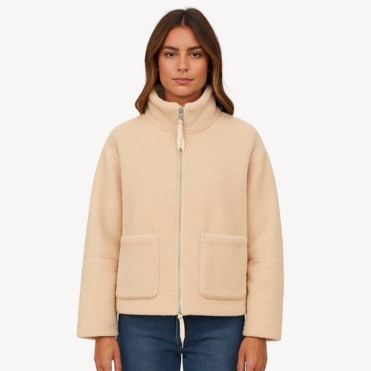 R&B | Damen Bequeme Zip-Up Fleecejacke