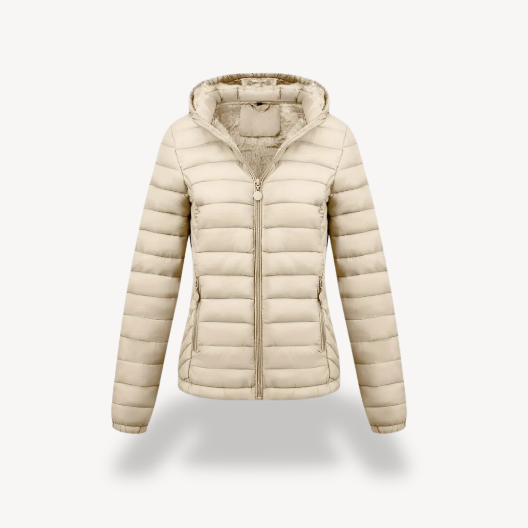 R&B | Damen Gesteppte Pufferjacke mit Kapuze