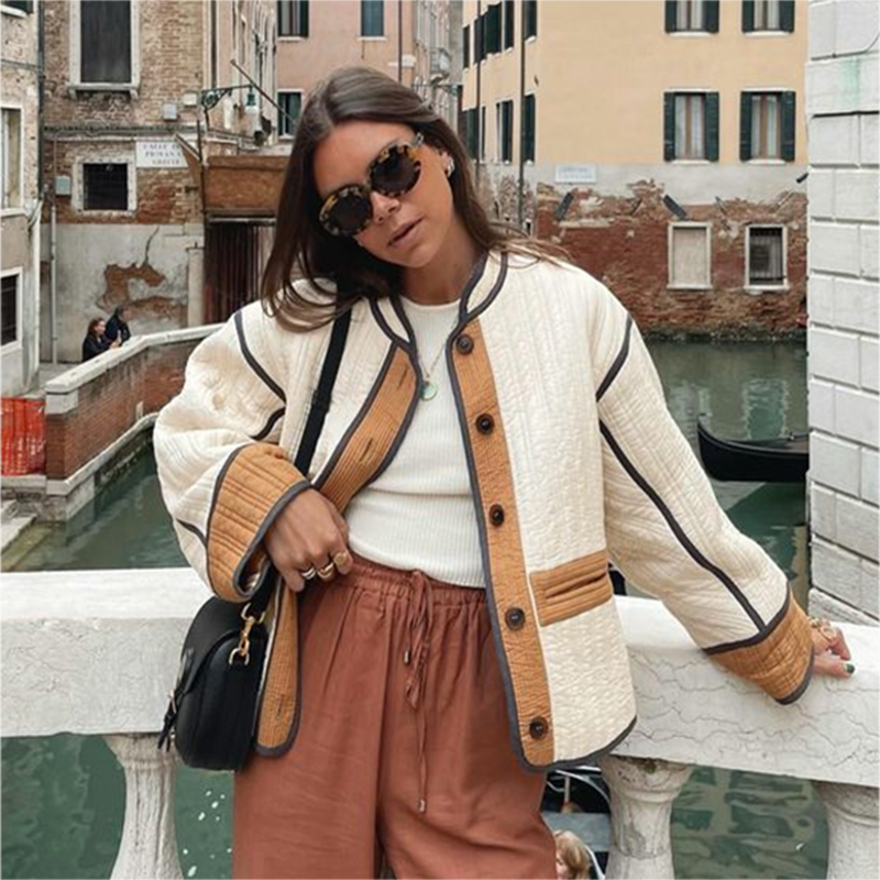 R&B | Übergangsjacke für Damen mit Knopfdetail