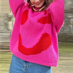 R&B | übergroßer Baumwollstrickpullover