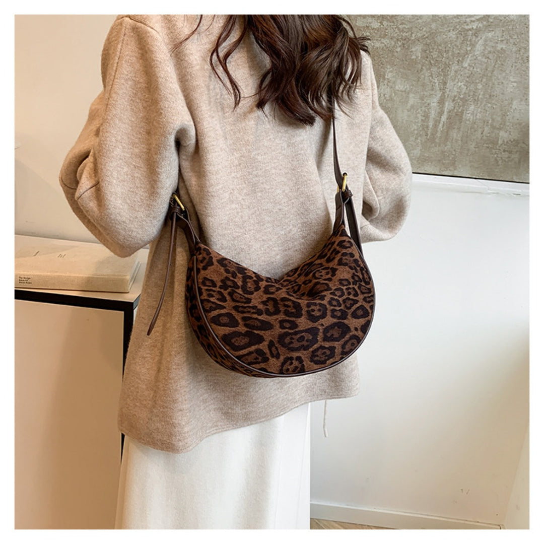 R&B | Vintage Umhängetasche mit Leopardenmuster