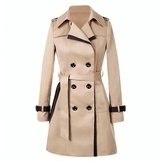 R&B | Eleganter Zwei-Ton Lange Trenchcoat - Bequem & Warm