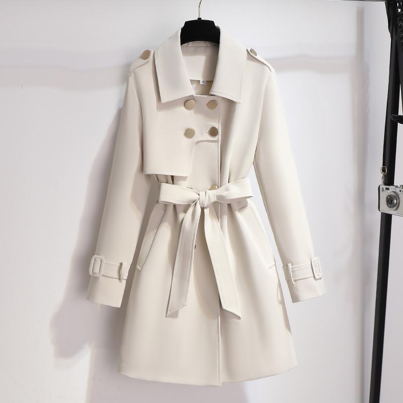 R&B | Damen Gürtel Doppelreiher Mantel