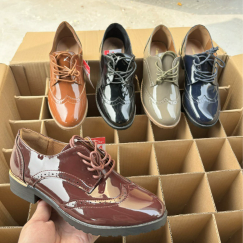 Bequeme Elegante Vintage Schuhe Mit Glänzendem Leder Schuhe R&B