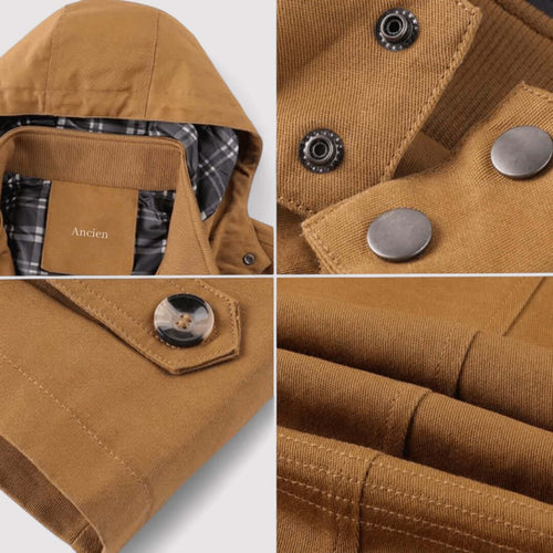 R&B | Herren wasserdichte Winterjacke mit Kapuze