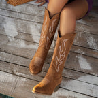 R&B | Cowboy-Stiefel mit Blockabsatz und Spitzem Zeh